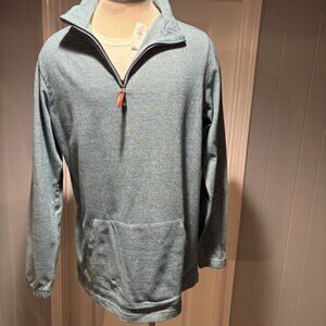 Old Navy Striped 1/4 Zip Pull-over Size XL Teal
